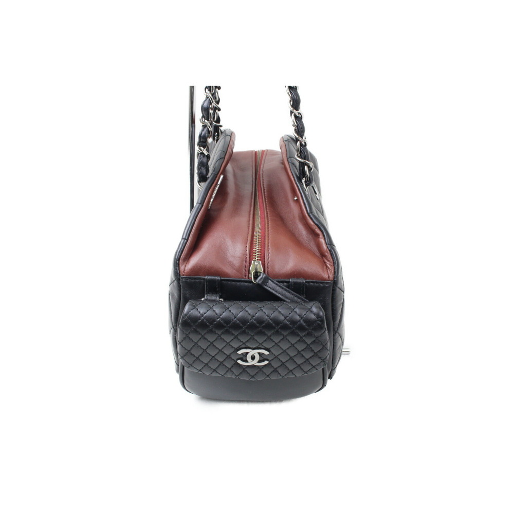 Chanel 2007 Chain Cruise Black Shoulder Bag Collection Lambskin